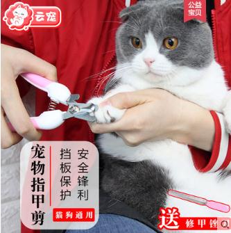 猫指甲剪送锉刀 猫用品宠物修剪指甲神器小号指甲钳狗狗指甲剪（测试数据）