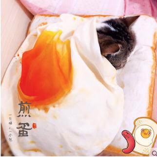 猫用毯子宠物毛毯床垫荷包蛋猫被子猫咪睡觉冬天棉垫窝猫垫子绒面（测试数据）