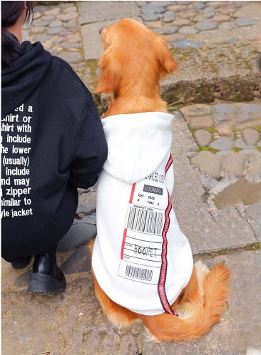 大狗狗衣服金毛拉布拉多阿拉斯加中型大型犬卫衣潮牌宠物春秋薄款(数据测试)