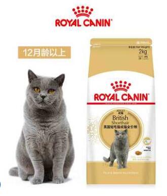 Royal Canin皇家猫粮 英短成猫粮BS34/2KG*2 英国短毛猫主粮（数据测试）