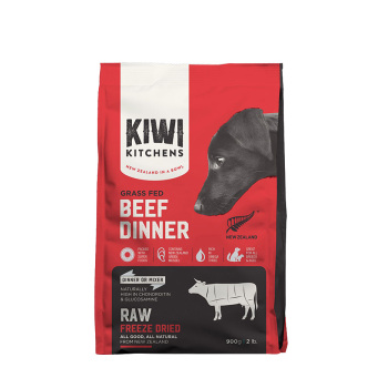 新西兰原装进口KIWI KITCHENS 牛肉配方冻干宠物食品 900g（数据测试）